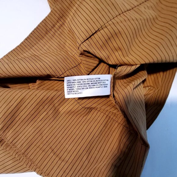 Future Collective Brown Aligne Womens Long Sleeve Button-Down Maxi Shirt Dress S - Picture 6 of 10